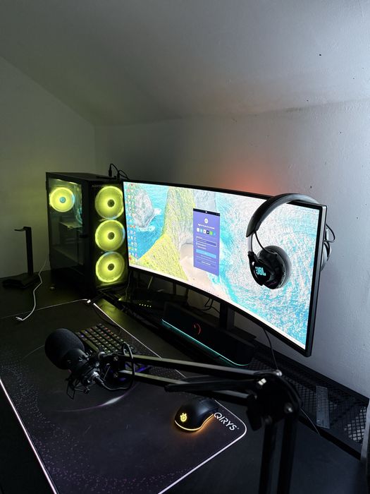 Vand Sistem Full Gaming rtx 4070 (monitor 34inch, casti gaming etc)