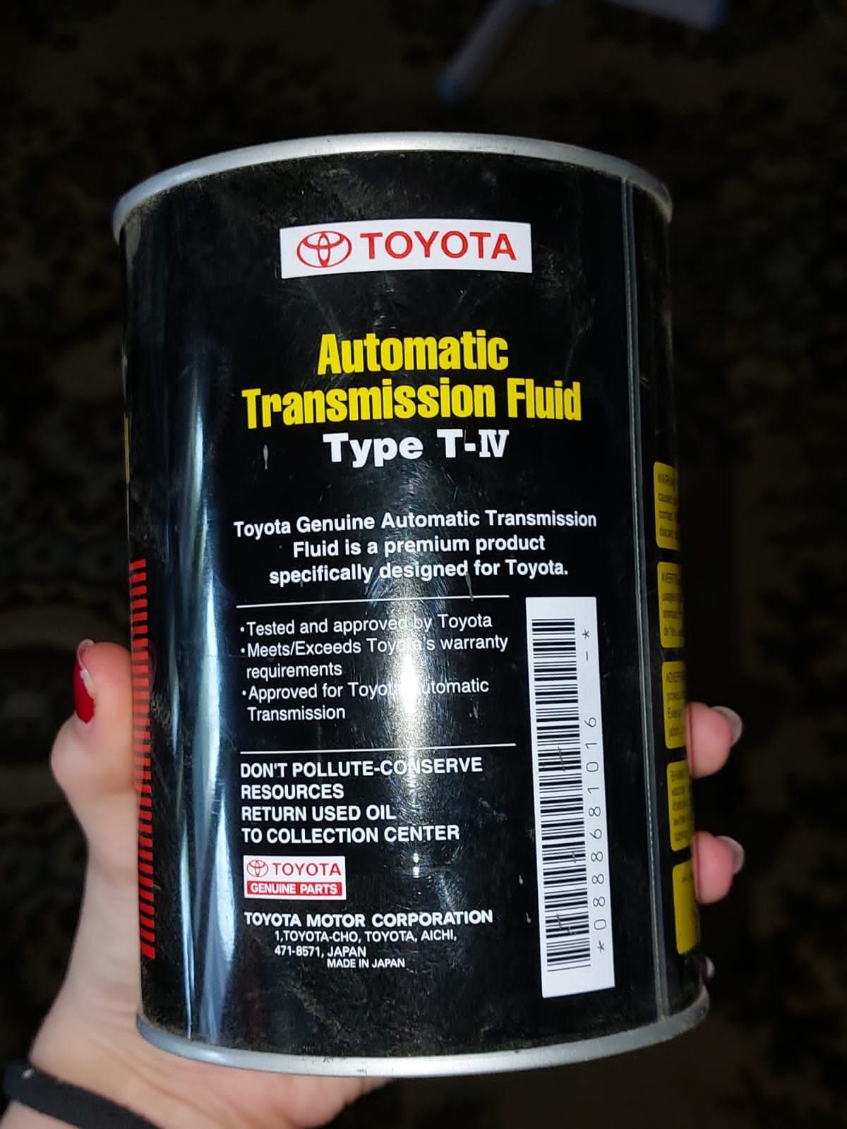Высококачественная жидкость для автоматических трансмиссий Toyota ATF