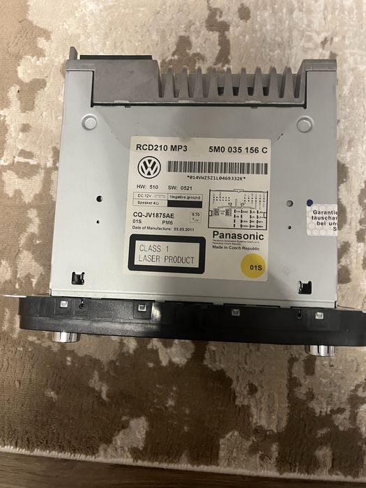 Radio CD original VW RCD210 MP3 – Panasonic – perfect funcțio