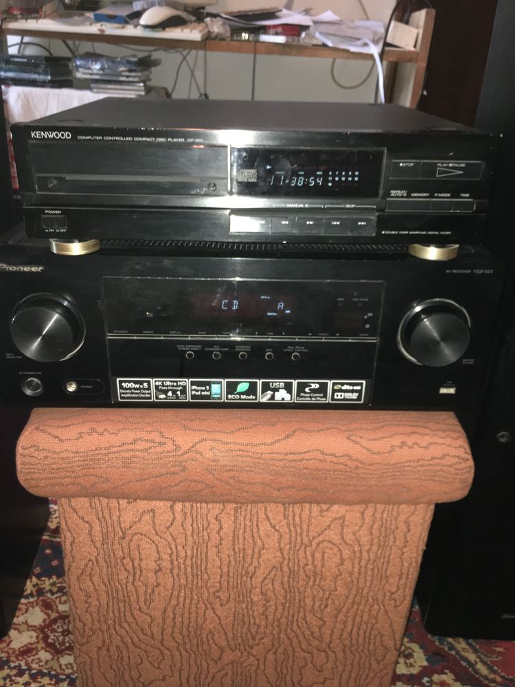 Ресийвър Pioneer VSX-323 + колони Pioneer