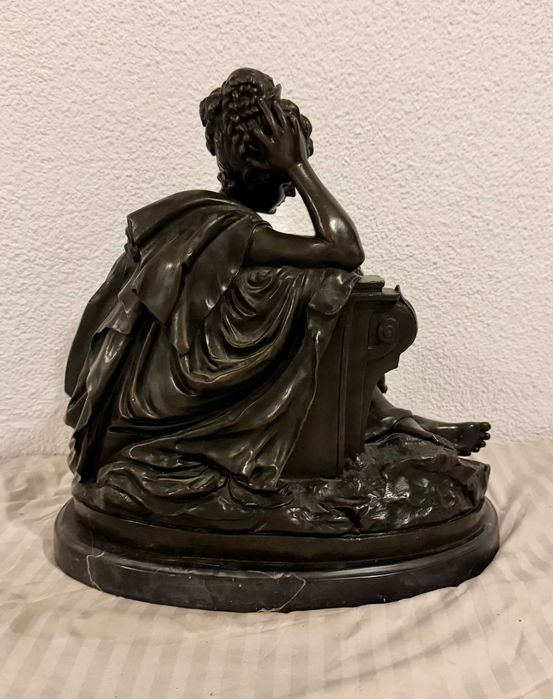 Statueta bronz - Carrier Belleuse - Mother and Child