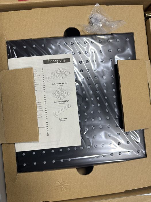 Vand palarie dus Hansgrohe, negru mat