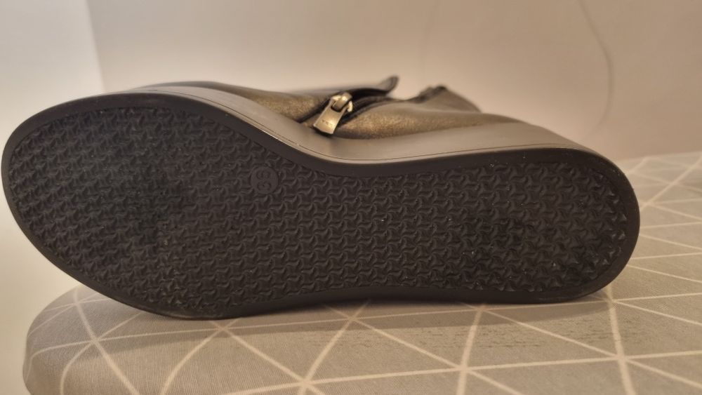 Botine piele dama  cu platforma 36