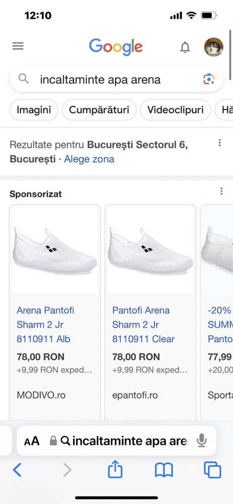 Papuci apa arena 30 noi