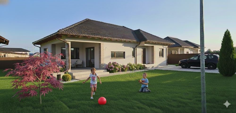 Casa parter la cheie 120mp util, teren 500mp, curte amenajata si pavaj