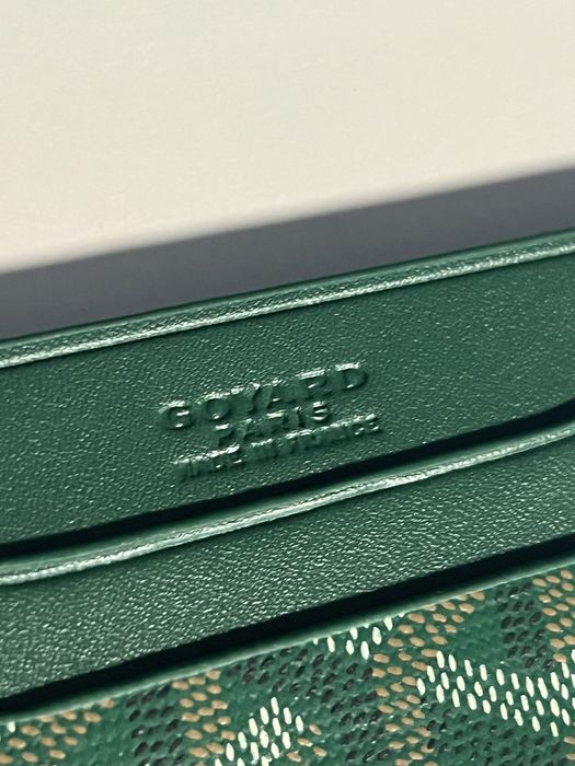 Portcard Goyard Piele Premium Cardholder Verde