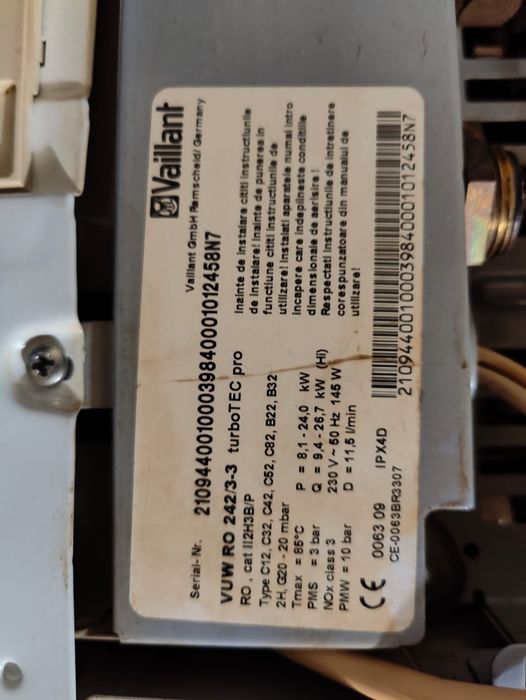 Vând centrală  Vaillant 24 kw