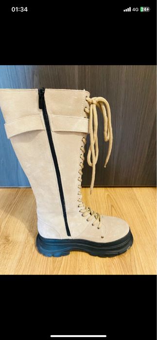 Cizme Noi Crem 38 Luca di Gioia