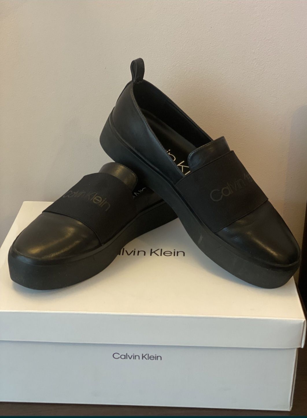 Кожени мокасини Calvin Klein, номер 40