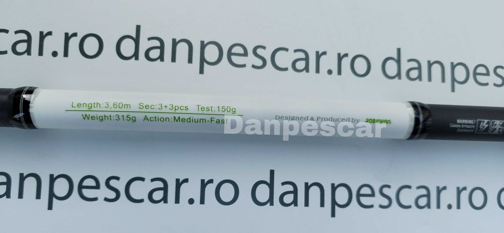 Lanseta fibra de carbon ROBIN HAN X SENSE Feeder 3,60 metri A:150gr