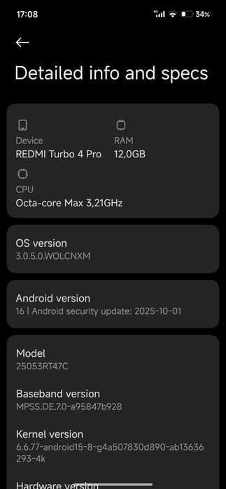 Redmi Tubo 4 Pro (POCO F7) 12/256gb Yangi