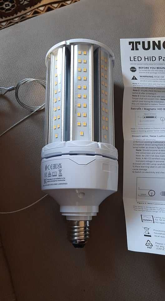 ЛАМПА LED GE/TU HID 54W/840 7200LM 100-240V, E27, 50KH, ПАСИВНО ОХЛ.