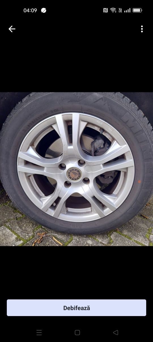 Roți complete Peugeot 4 gauri pe 16