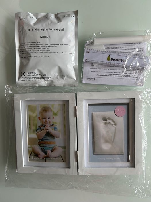 Рамка за снимка и отпечатък Pearhead - бяла