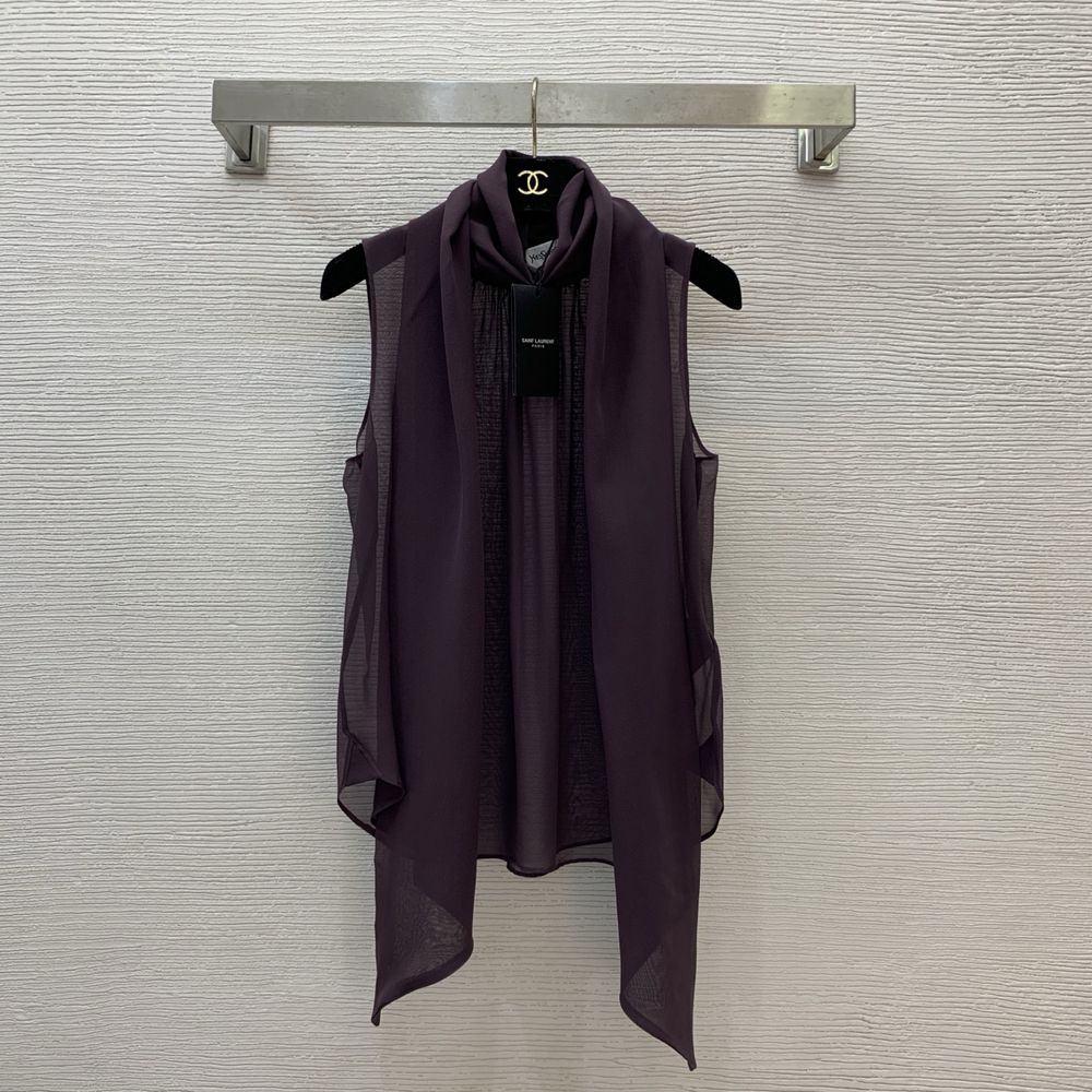 Bluza Saint Laurent matase 100%