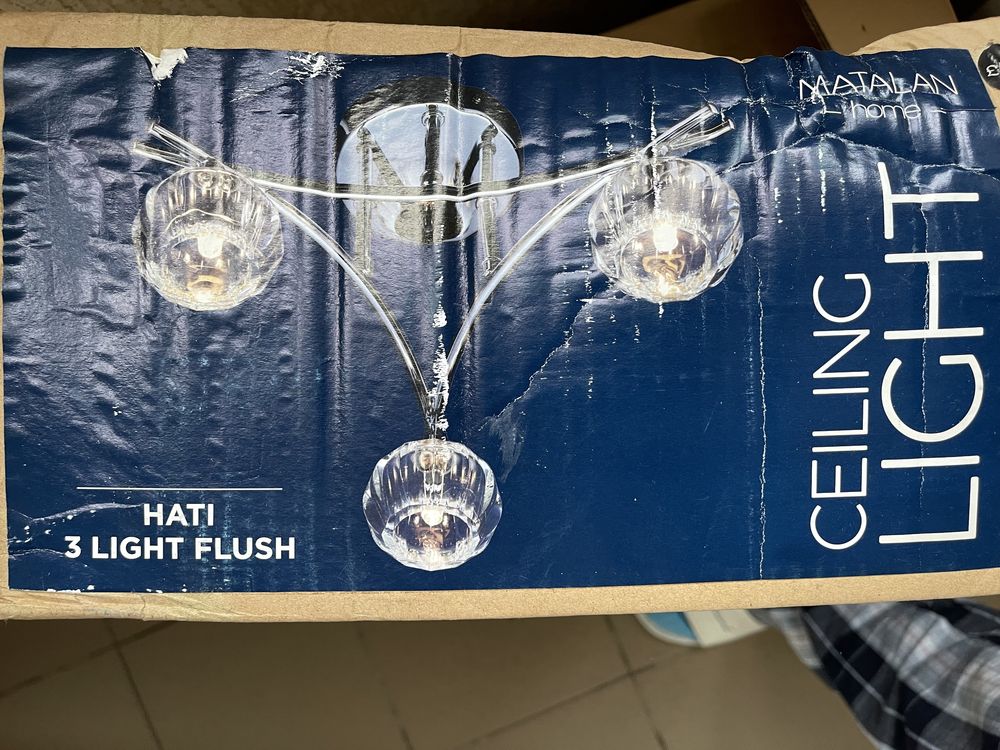 inlight Hati 3 light Flush Ceiling Light