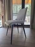 Set 4 scaune dining bej / catifea chic velvet