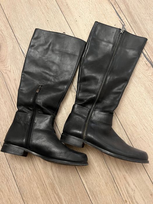 Ботуши Ganni естествена кожа