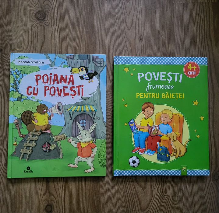 Lot 2 carti cu povesti pentru copii de 4 ani +
