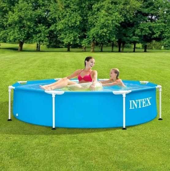 Piscina Bazin Famili Copii Cadru Metal Intex 244x51cm LivratGRATUIT TM
