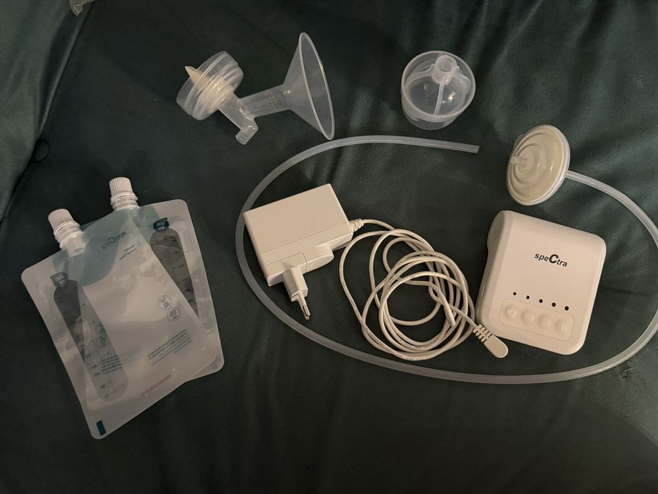 Pompa de muls, Spectra electrica simpla Q+ adaptor biberon+pungi depoz