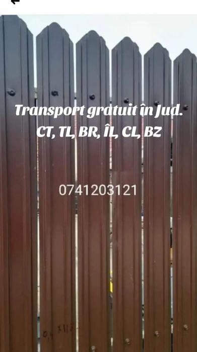 Uluca pentru gard vopsita grande mat gri antracit sau maro (prducator)