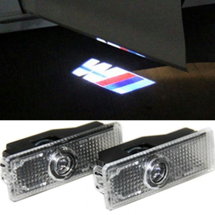 Proiectoare Led cu logo BMW M-Power pentru portiere