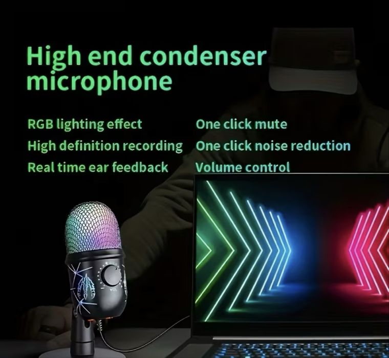 Microfon gaming RGB