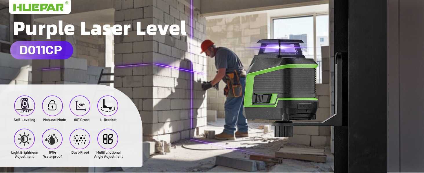Nivela laser profesionala Huepar Autonivelare