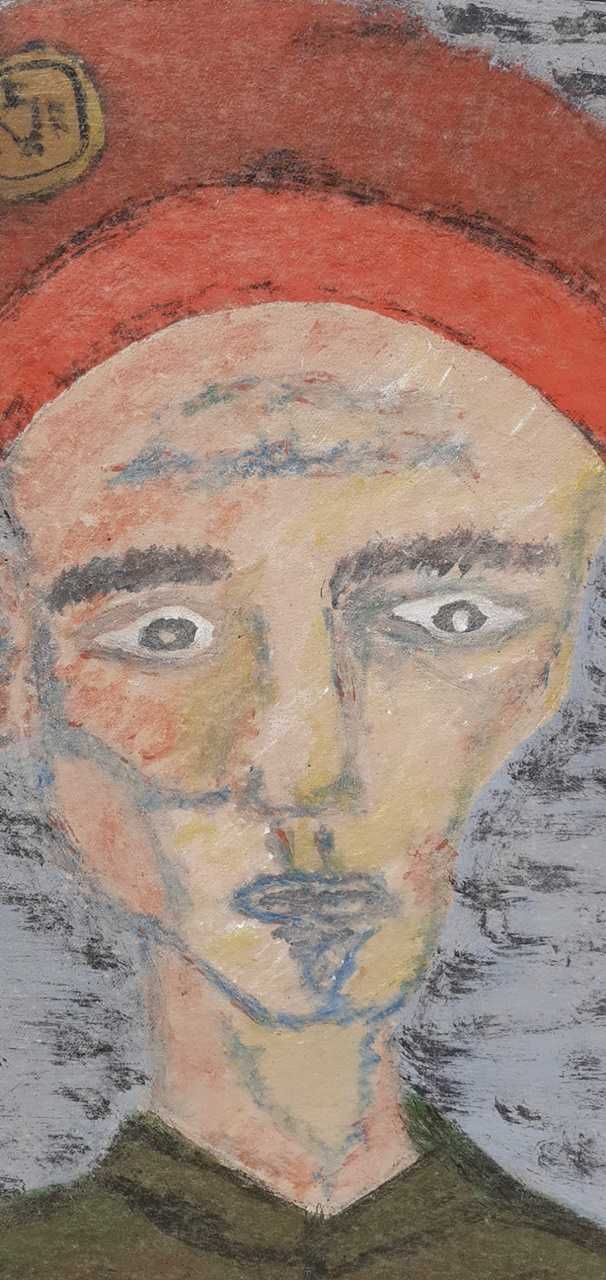 Tablou vechi - soldat - Ilie Boca