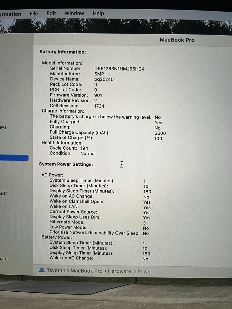 Macbook pro 2019 15’