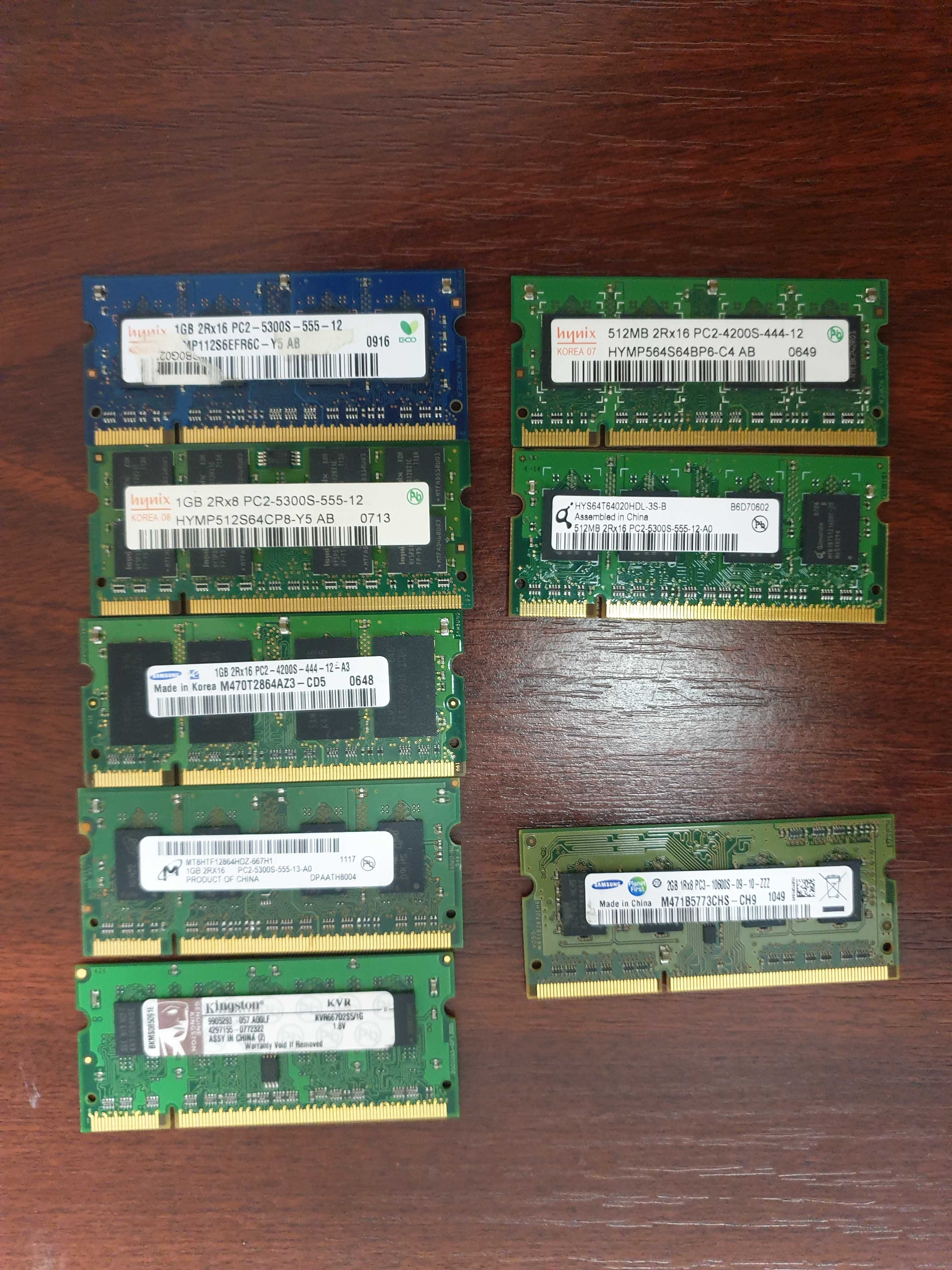 Memorii Ram SODIMM DDR2 si DDR3