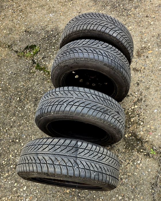 Roti de iarna cu jante 5x114.3 pt toyota 205/60/16 anvelope goodyear