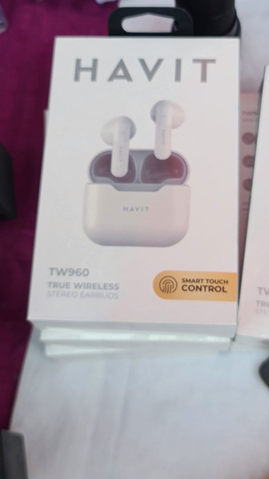 Căști Havit TW960 noi sigilate wireless smartphone stereo