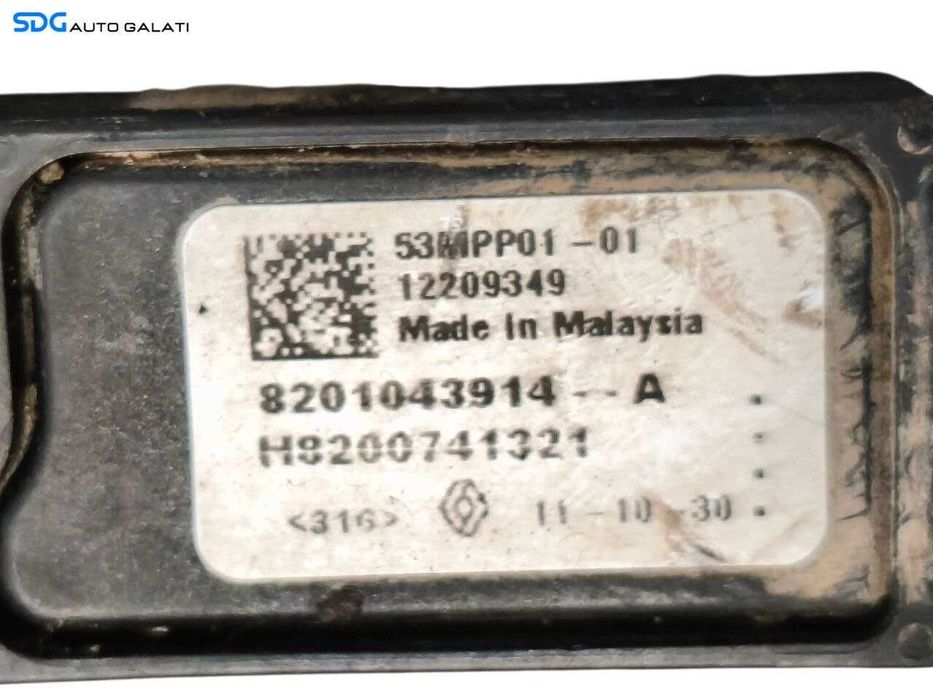 Furtun Conducta cu Senzor Presiune Gaze Catalizator Dacia Logan 2 MCV 1.5 DCI 2012 - 2016 Cod 8201043914 [LR1770]