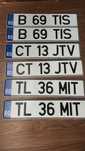 Numere auto ornamentale