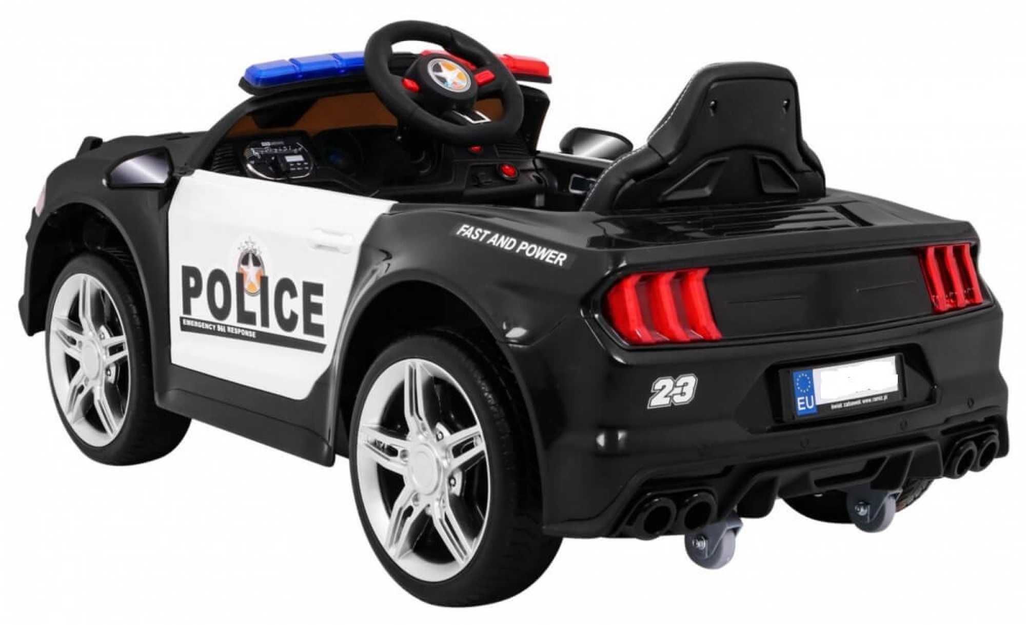 Masinuta electrica copii 1-5 ani de Politie GT SPORT 0007 R. Moi Negru