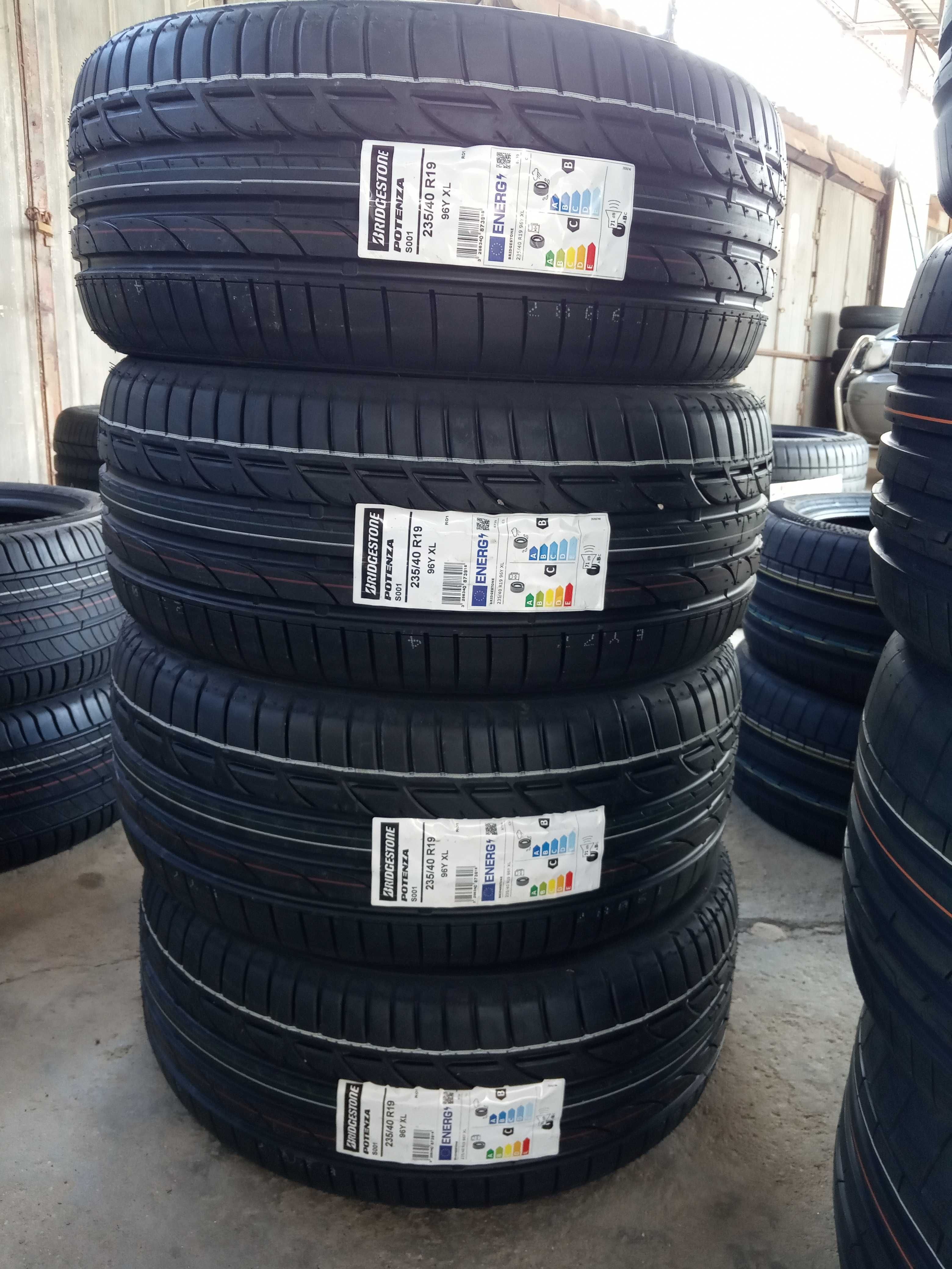 4 Нови летни гуми 235/40R19 Bridgestone Potenza S001 XL RO1 96Y с борд