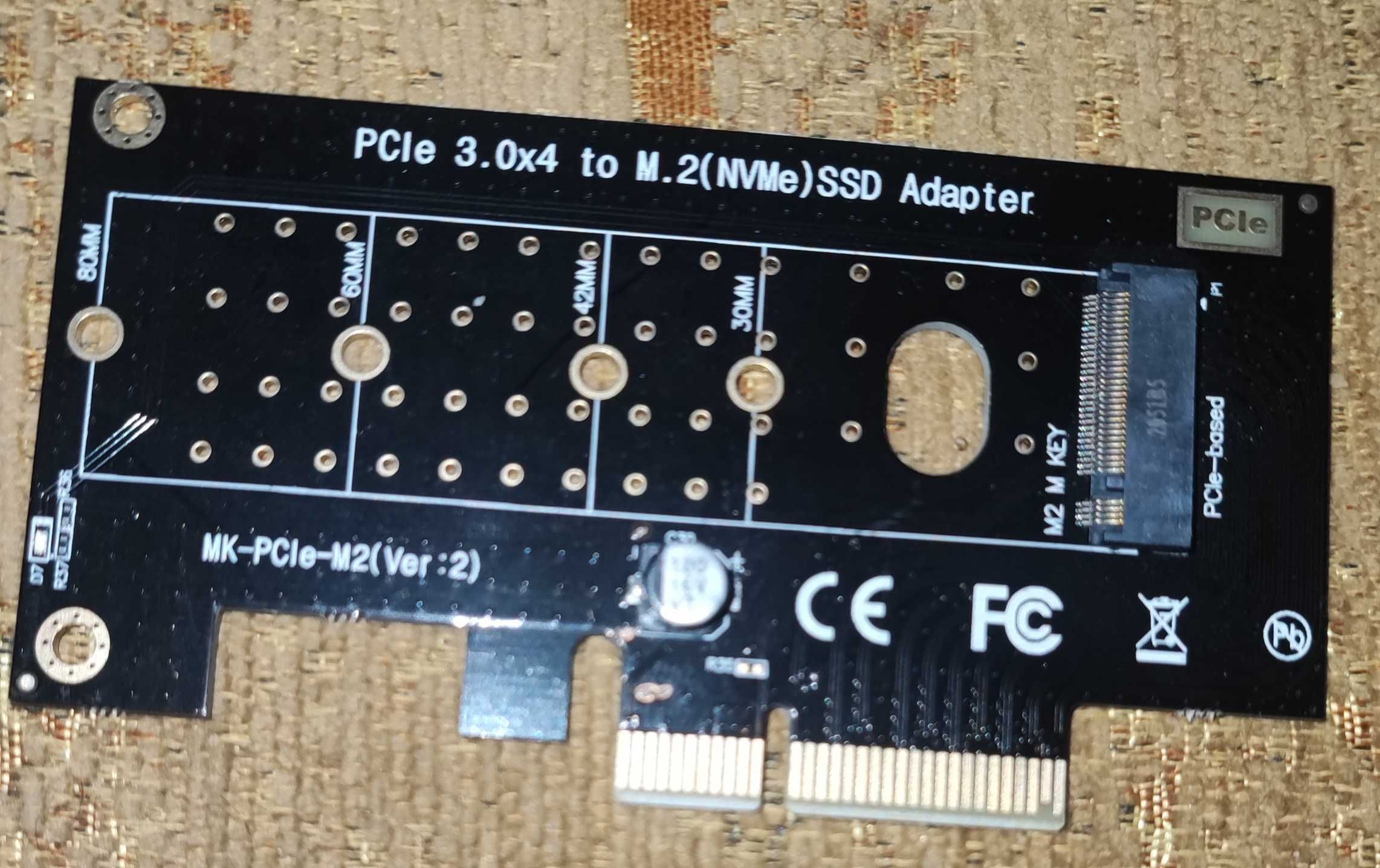 Преход от M .2 NVME към pci expres X4 .
