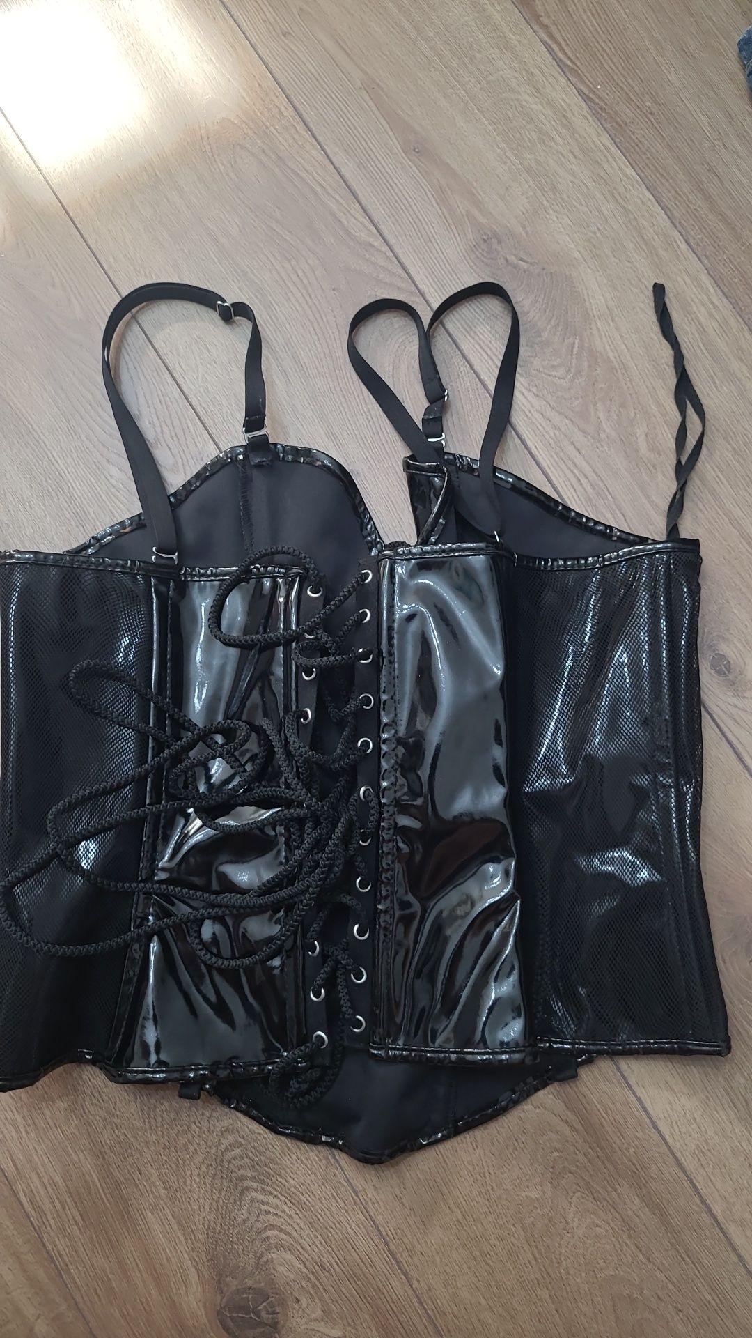 corset goth sexy latex fetish m/l