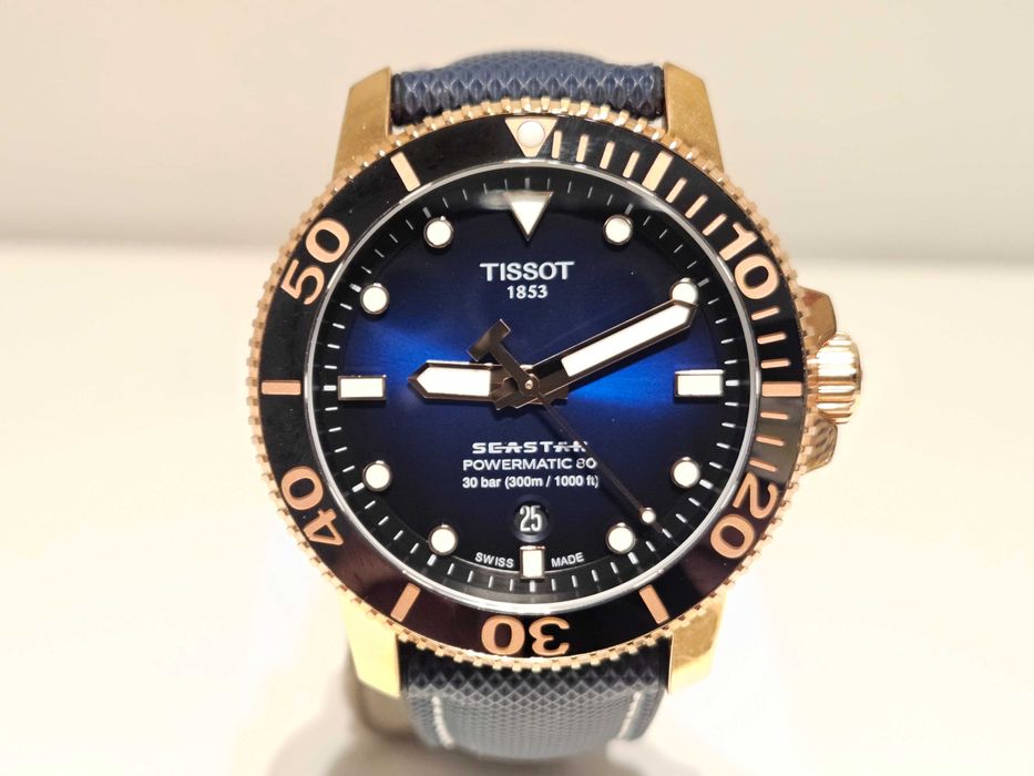 Продавам дайвър 300м  автоматик часовник"Tissot" Seastar Powermatic 80