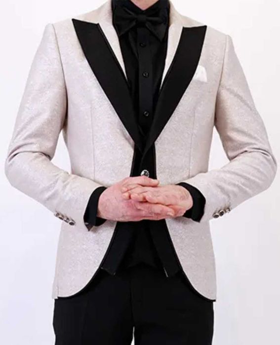 Sacou Inedit bej ocazie specială mire/nas, mărimea 56