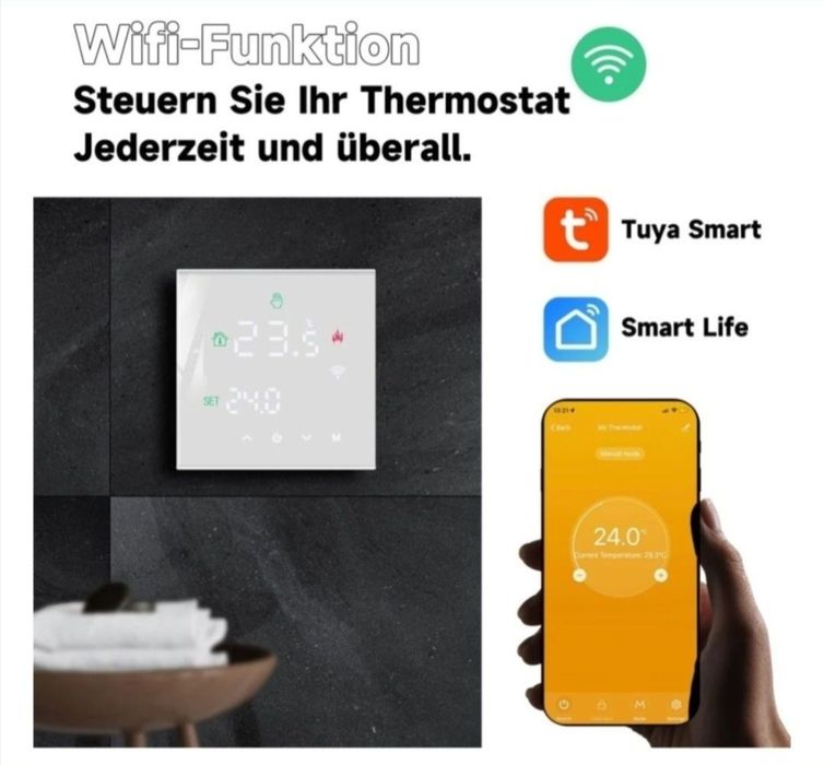 Termostat centrala/încălzire în pardoseală Beok,Wifi,Tuya