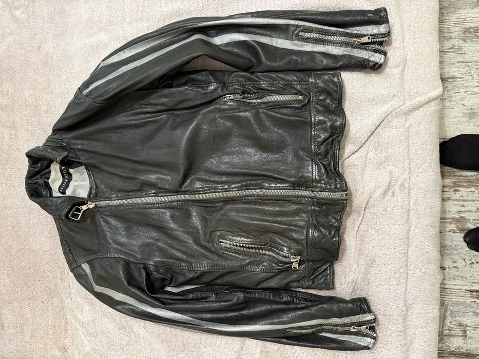 Мъжко кожено яке естесвена кожа размер L (50).  Freaky Hation