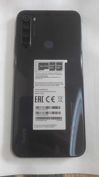 Xiaomi Redmi Note 8Т (4гб/64гб) (Type-C, NFC, IPS) + чехол.