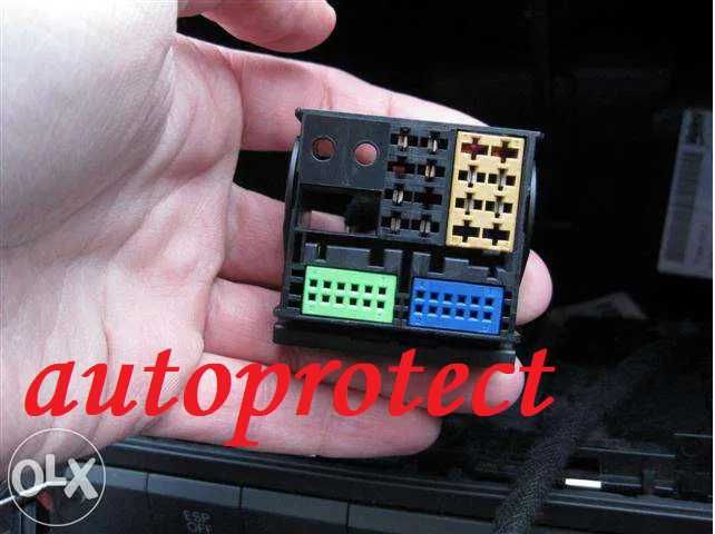 Adaptor EURO ISO QUADLOCK tata mama Skoda Audi cablu mufa radio CD