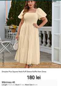 Rochie crem 46 NOUA