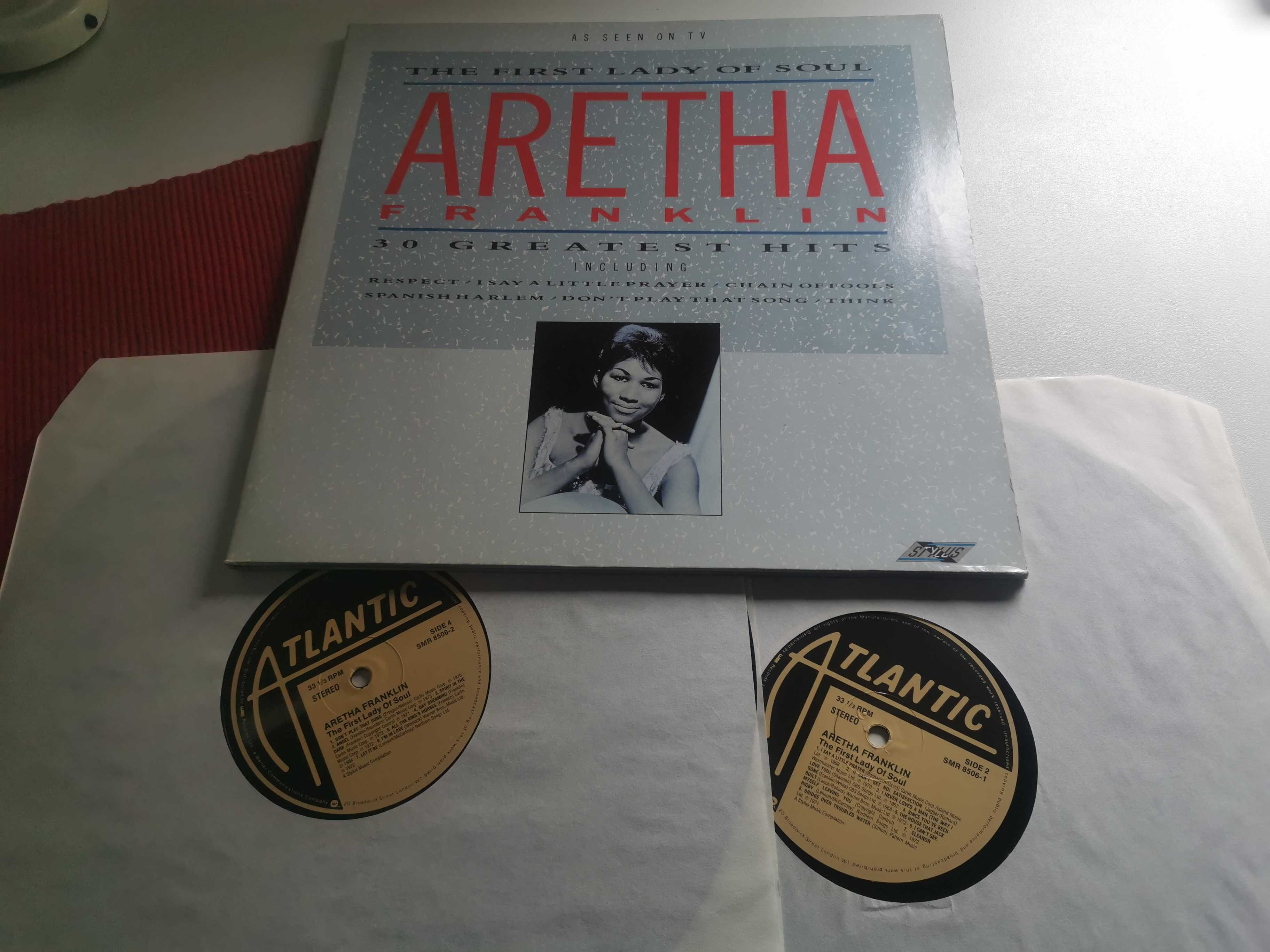 Aretha Franklin dublu disc vinil LP placa ca nou