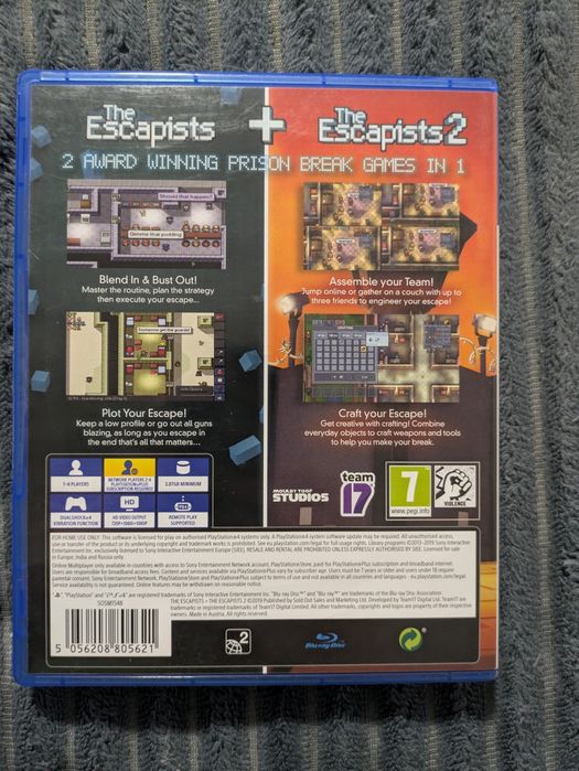 Vând The Escapists 1+2 pentru PS4