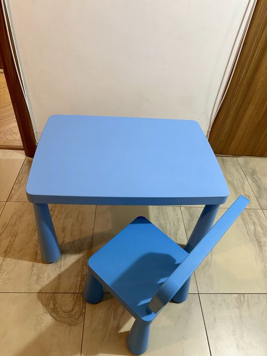 Masa si scaun de copii Mammut Ikea